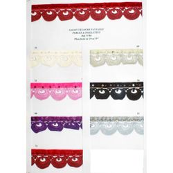 09780 Beaded Velvet Trim with Sequins