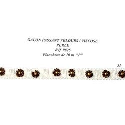 09825 Beaded Velvet Trim