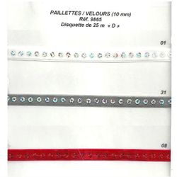 09865 Sequins on Velvet