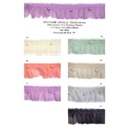 09934 Pleated Lace with Beads