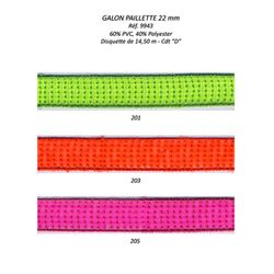 09943 Sequin Galon - Neon, 22mm
