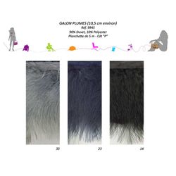 09945 Feather Galon (Approx. 10.5cm)