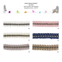 09947 Rhinestones on Pleated Ribbon