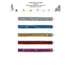 09971 Lurex & Sequin Trim, 12mm
