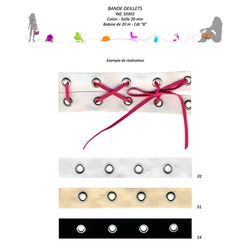10303 Cotton Band of Grommets