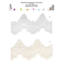 11034 Scalloped Embroidery with Sequins