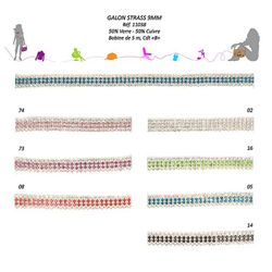 11038 Rhinestone Trim, 9mm