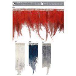 11104 Iron-on Feather Fringe, 100mm