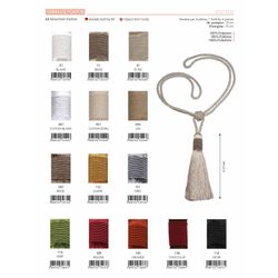 12112 Fine Curtain Tieback w/ Tassel