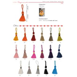 12541 Carded Tassels, 5.5cm, (3 Pcs/Card)