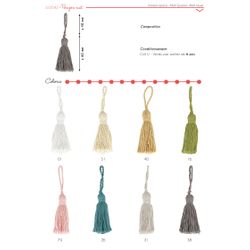 12542 Matte Tassels, 6cm