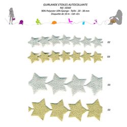 16560 Adhesive Star Ribbon