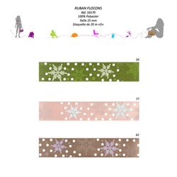 16570 Snow/Winter Ribbon, 25mm