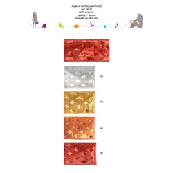 16571 Metallic Ribbon w/ Diamond Pattern
