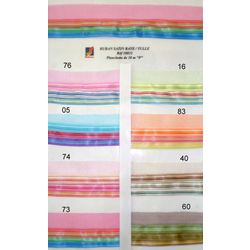 18832 Striped Satin Ribbon / Tulle