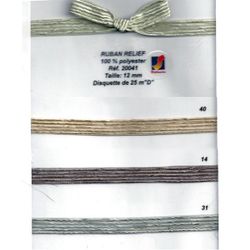 20041 Polyester Ribbon, Texture Stripes