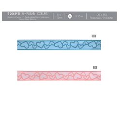 20634 Ribbon with Hearts, 15mm