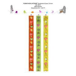 20675 Garland of Hearts Ribbon - 16mm