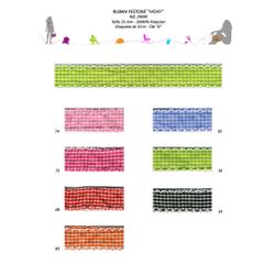 20690 Scalloped Gingham Ribbon, 25mm