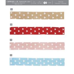 20750 Heart Motif Ribbon, 15mm & 25mm