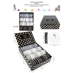 30045 Black & White Trim Assortment,x48