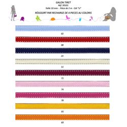 30101 Refill Spools, Ribbon w/Stitches