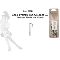 60021 Metal Clips w/ Hook 60mm