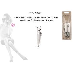 60025 Metal Clips w/ Hook 70mm