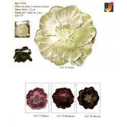67026 Velvet Flower w/ Large Clip