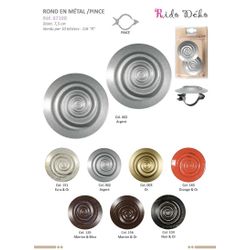 67100 2pk of Metal Swirl Clip, 7.5cm