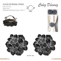 67115 Flower Clip Curtain Holder