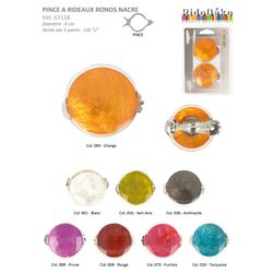 67128 Circle Shell Curtain Clip, 6cm