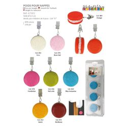 67301 Bold Color Tablecloth Weights