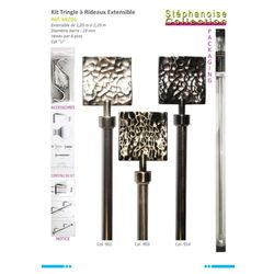 68204 &Hammered Metal& Curtain Rod