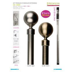 68400 Metal Curtain Rod- Extendible