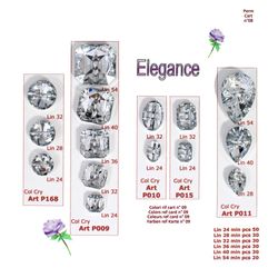 B0P009 Square-like 2-Hole Crystal Button
