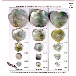 B0P070 Shell Button, Heart