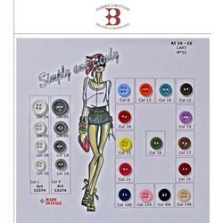 B12274 4-Hole Shirt button