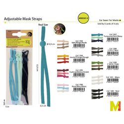 M00265 Adjustable Elastic Straps, 3 sets per card