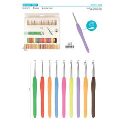 M00349 Crochet Hooks, Set of 9 sizes