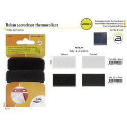 M00400 Iron-on Hook & Loop, 2cm x 60cm