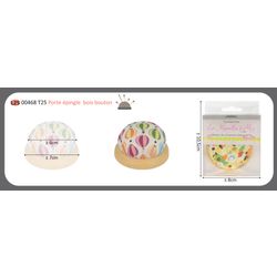 M00468 / T25 Wooden Base Pincushion