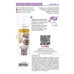 M00496 Heat Activated Spray-on Glue for Hems