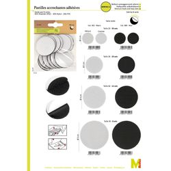 M00502 Adhesive Backed Hook & Loop Circles