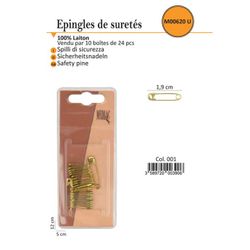 M00620 Metal Safety Pin, 19mm