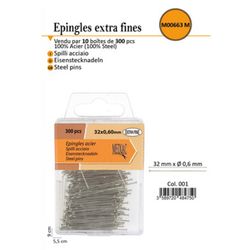 M00663 Steel Pins, 300 pieces