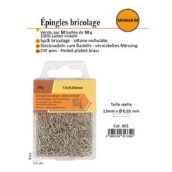 M00669 DIY Pins, 13mm, 50g Package