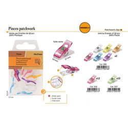 M00684 Patchwork Pincers/Clips