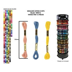 M00901 Cotton Embroidery Thread, 8m