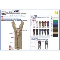 M01014 Separable & Modifiable YKK Zipper